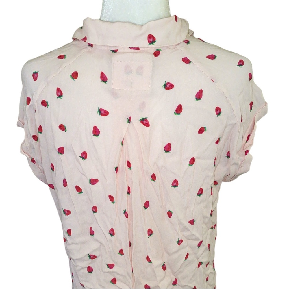 Rails Chase Strawberries Button Down Blouse - Xs - image 8